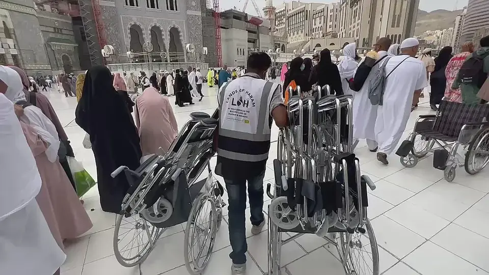 Free Wheelchair Service at Al-Masjid al-Haram, Makkah