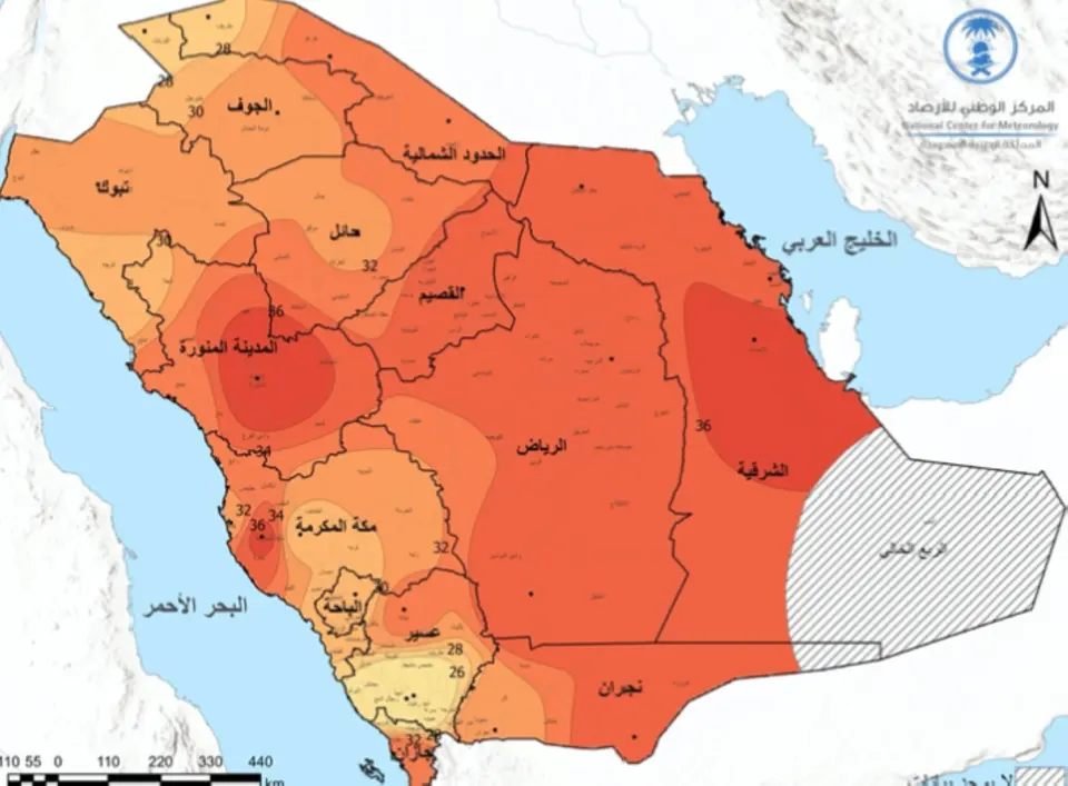 Jun di Arab Saudi: apa yang diharapkan dari panas berdasarkan 40 tahun data